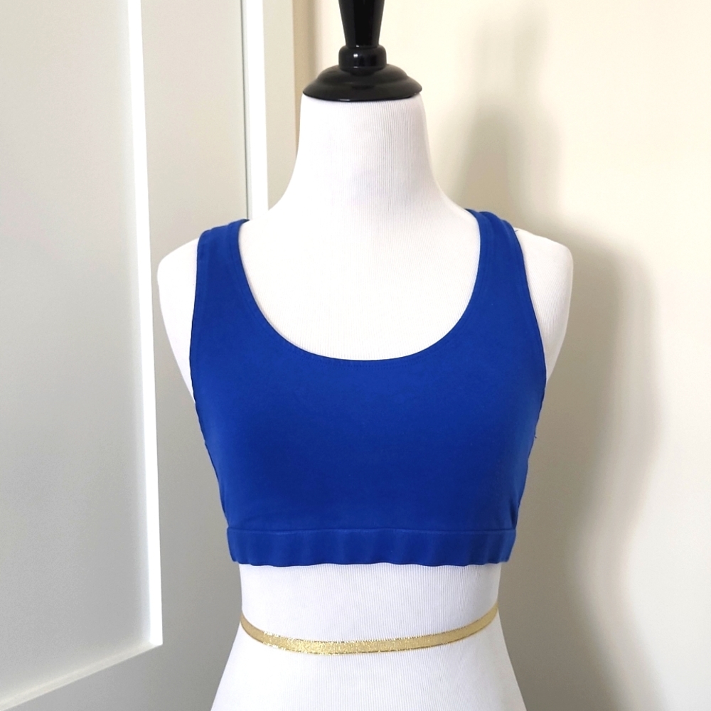 Champion Blue cotton sports bra. Size M.
